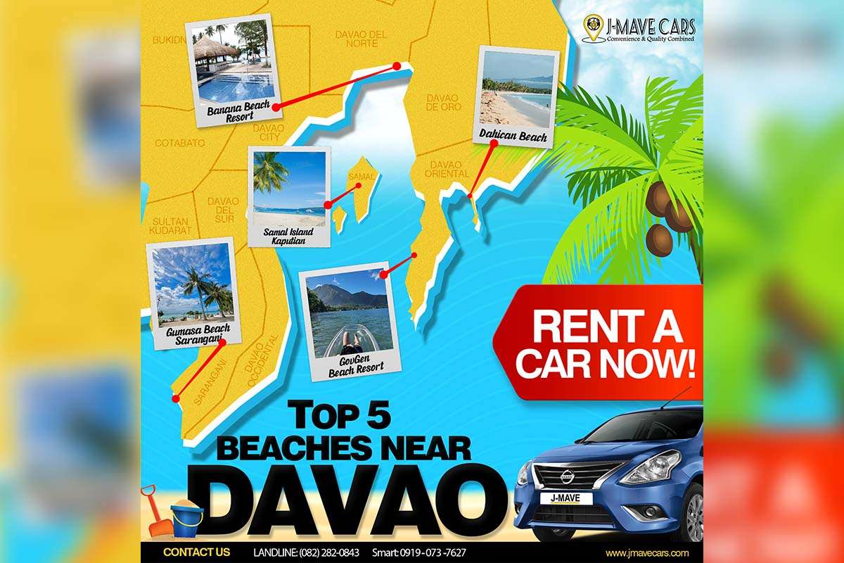 Top 5 beaches near davao